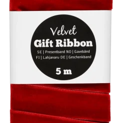 Presentband sammet, 5 m