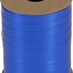 Presentsnöre på rulle, plast, blå, 20 m