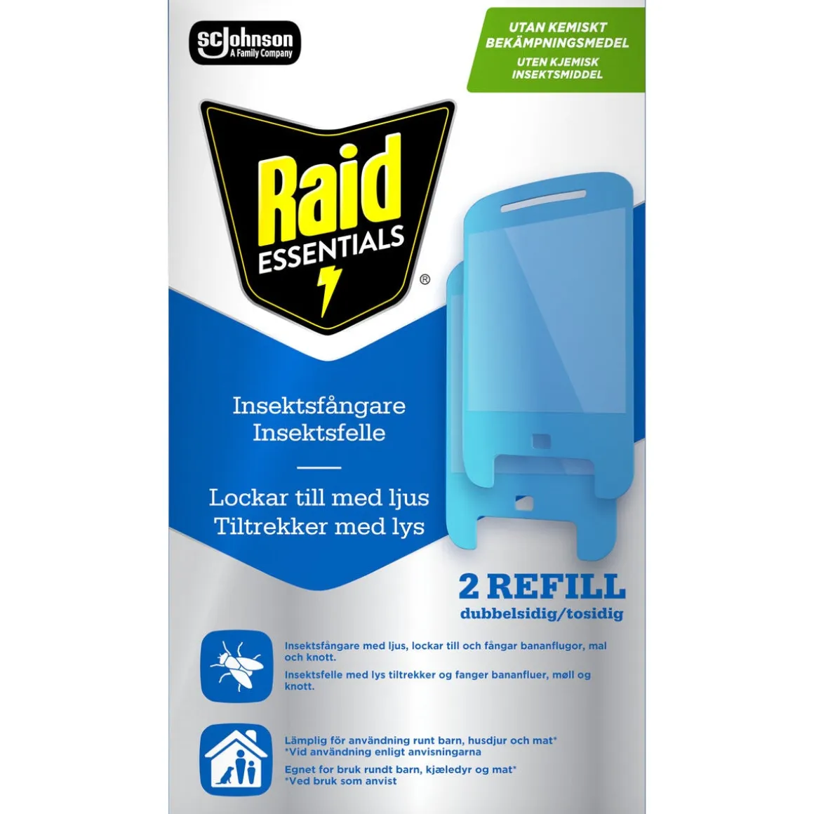 Raid limark till flugfångare Essentials, 2-pack