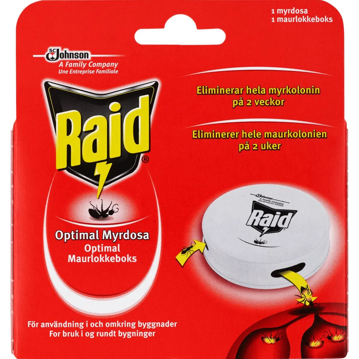 Raid Optimal myrdosa 10 ml, inomhus och utomhus