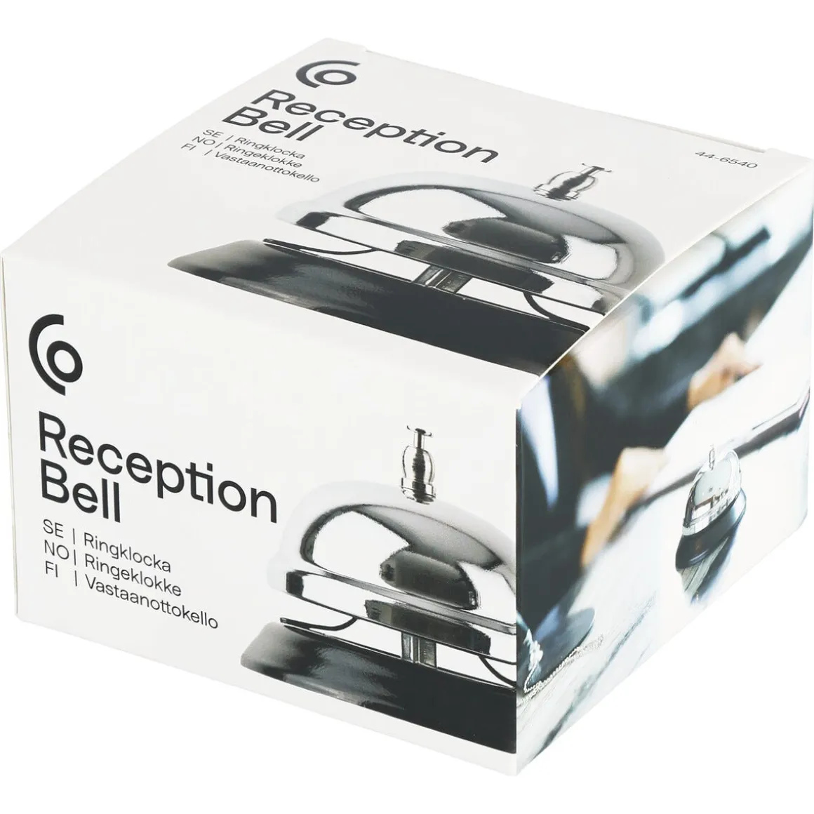 Receptionsklocka metall, 8,5 cm