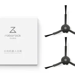 Roborock Sidoborstar svart 3-armad vinyl, 2-pack
