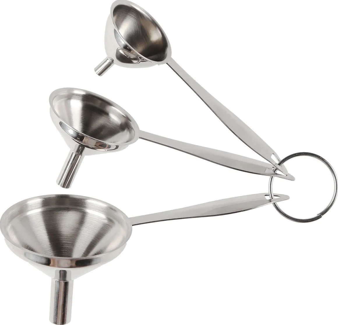 Rostfri tratt, 3-pack