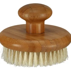 Rund badborste bambu 9,5 cm