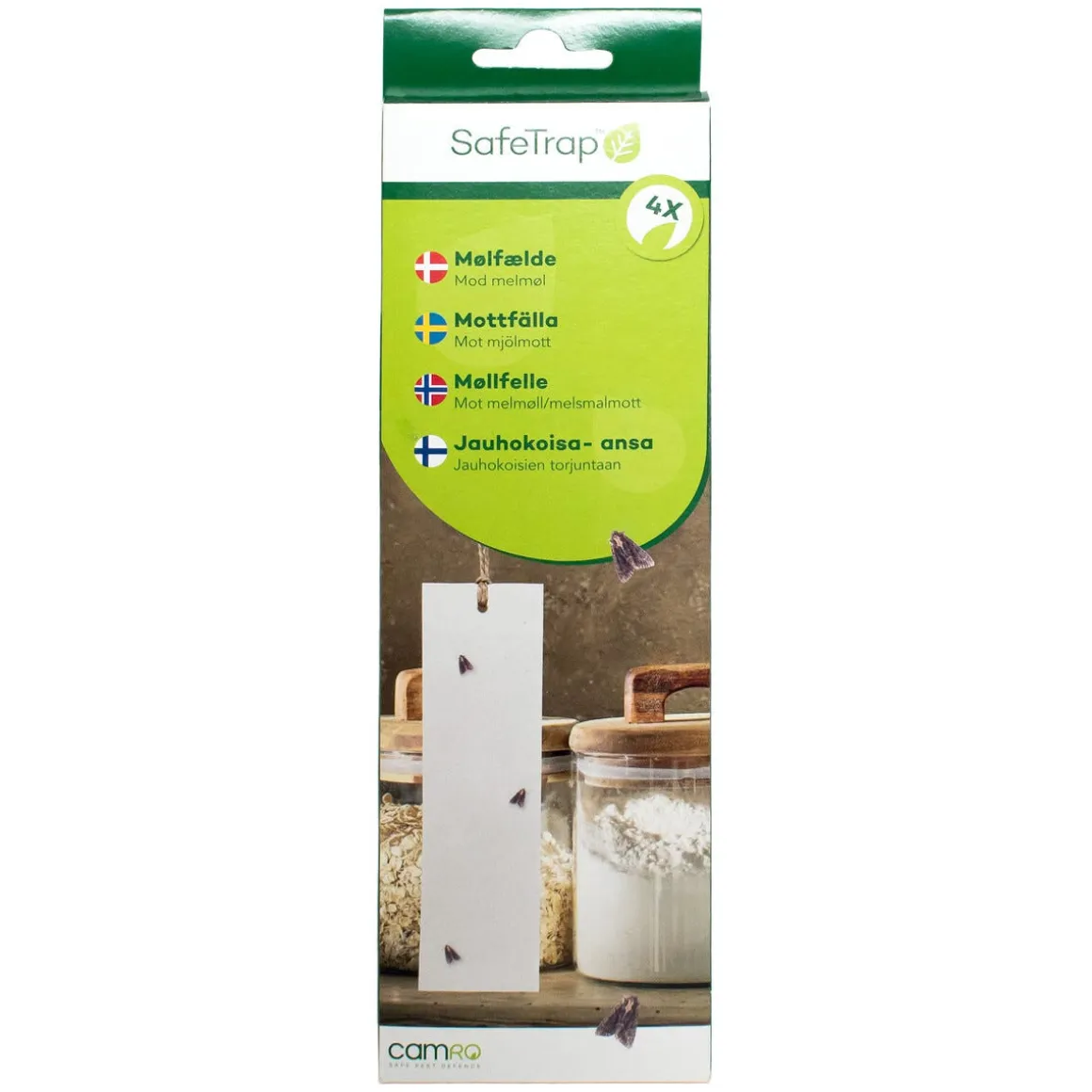 SafeTrap mottfälla mot mjölmott, 4-pack
