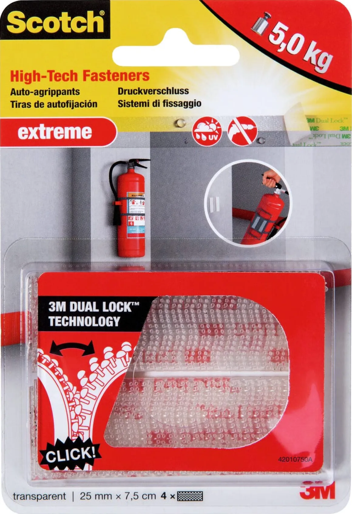 Scotch Extreme kardborreband 25 x 75 mm, 4-pack