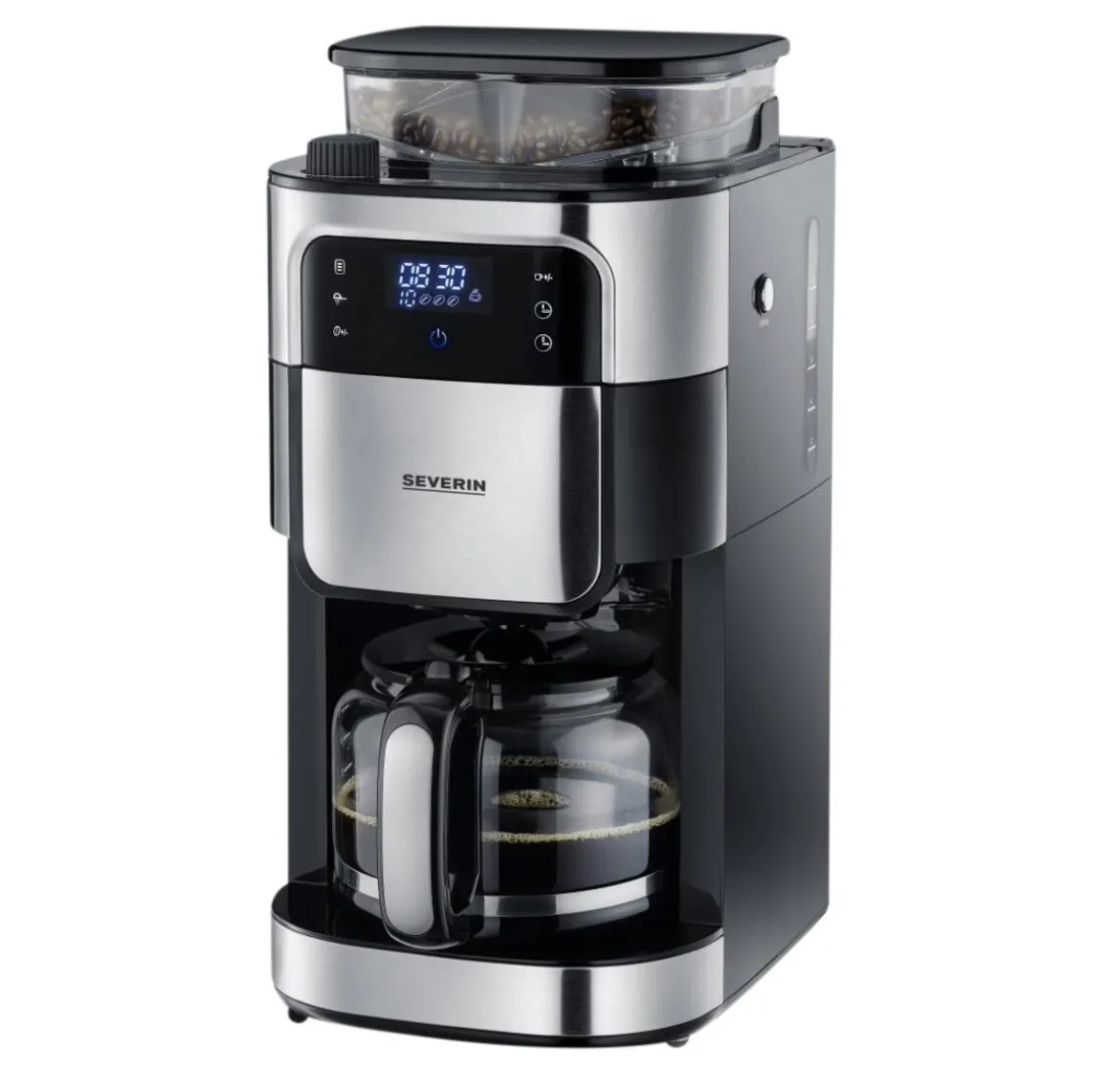 Severin kaffebryggare kvarn och timer 10 koppar, KA 4813