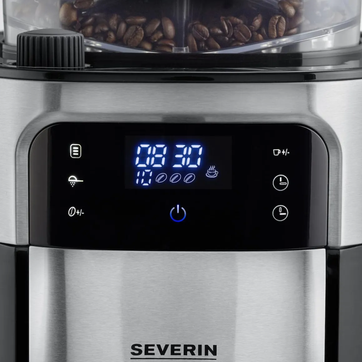 Severin kaffebryggare kvarn och timer 10 koppar, KA 4813