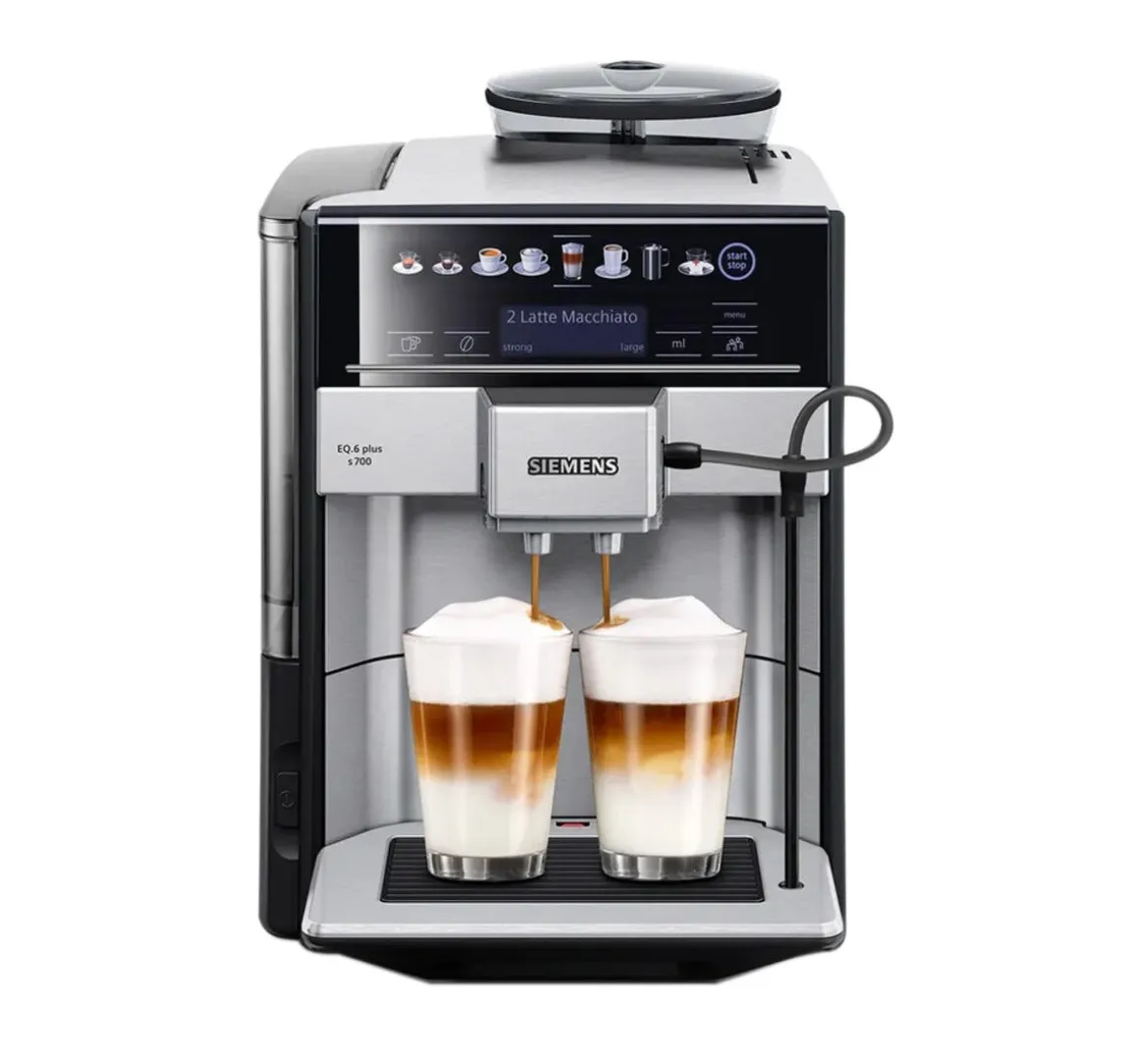 Siemens EQ6 Plus S700 kaffemaskin bönor, helautomatisk