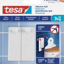 Självhäftande spikar Tesa, 2-pack