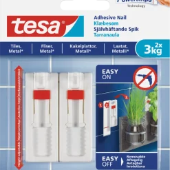 Självhäftande spikar Tesa, vita