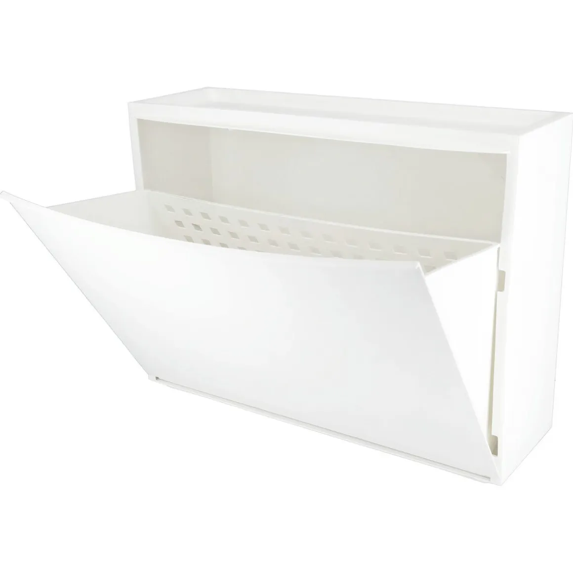 Skoskåp smalt vägghängt plast, 51,5x16x39 cm