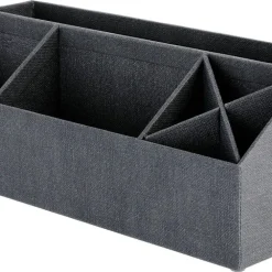 Skrivbordsställ med 7 fack, mörkgrå