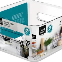 SmartStore Compact Square förvaringslåda plast, genomskinlig