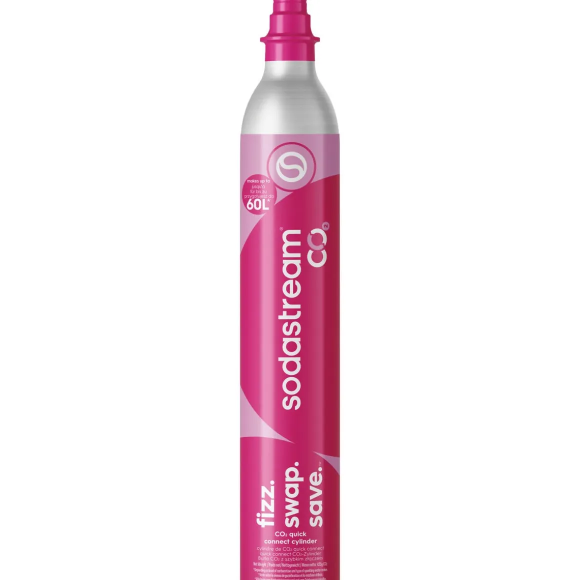 SodaStream Quick Connect kolsyrepatron påfyllning / inbyte, 60 liter