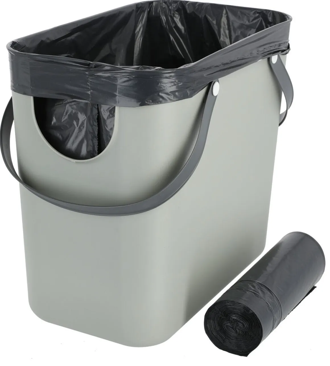 Soppåsar med knytband 25 l, 15-pack