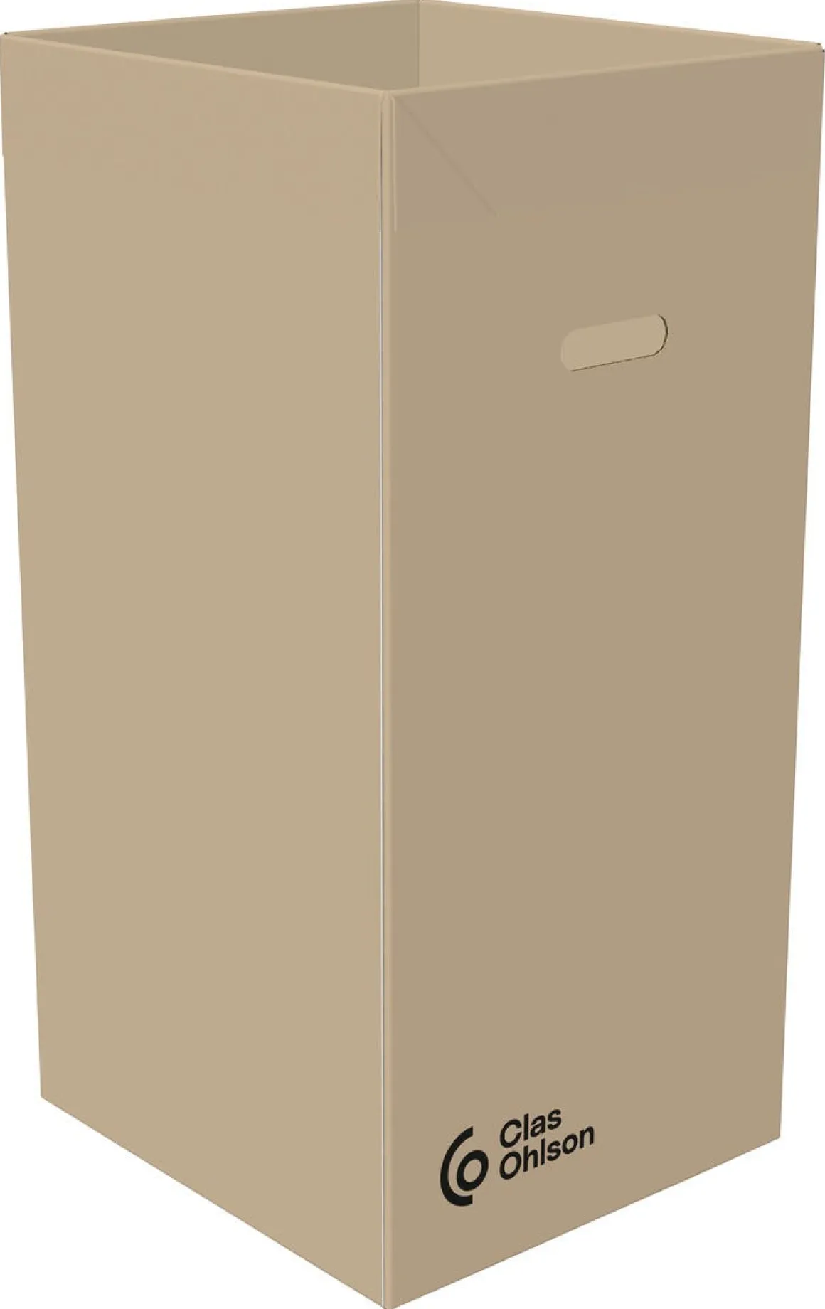 Soptunna wellpapp med bärhandtag, 125 liter