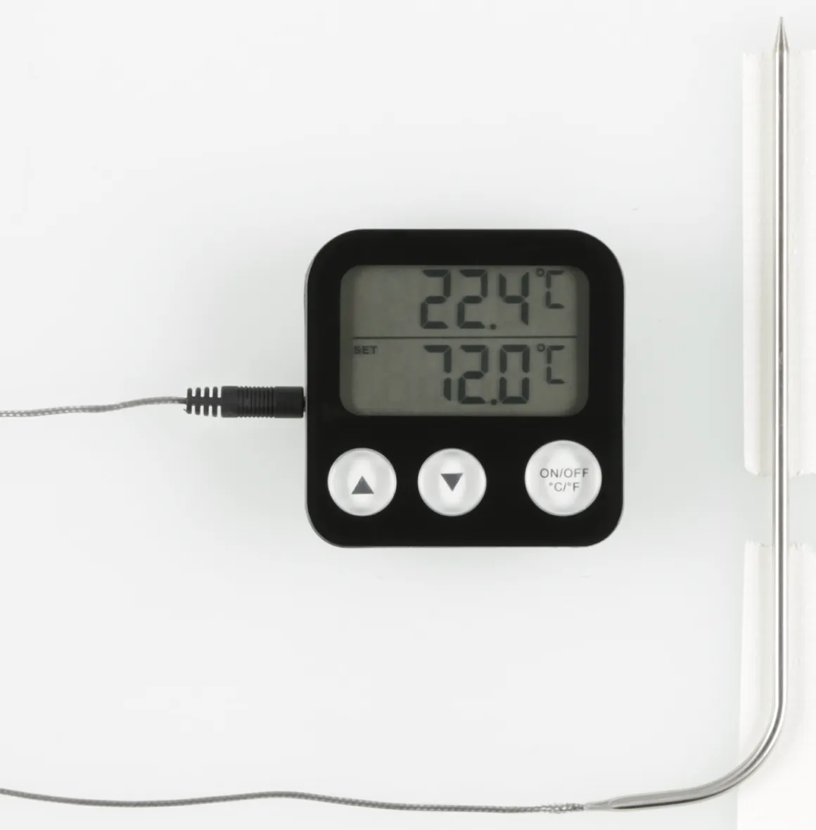Stektermometer digital, svart