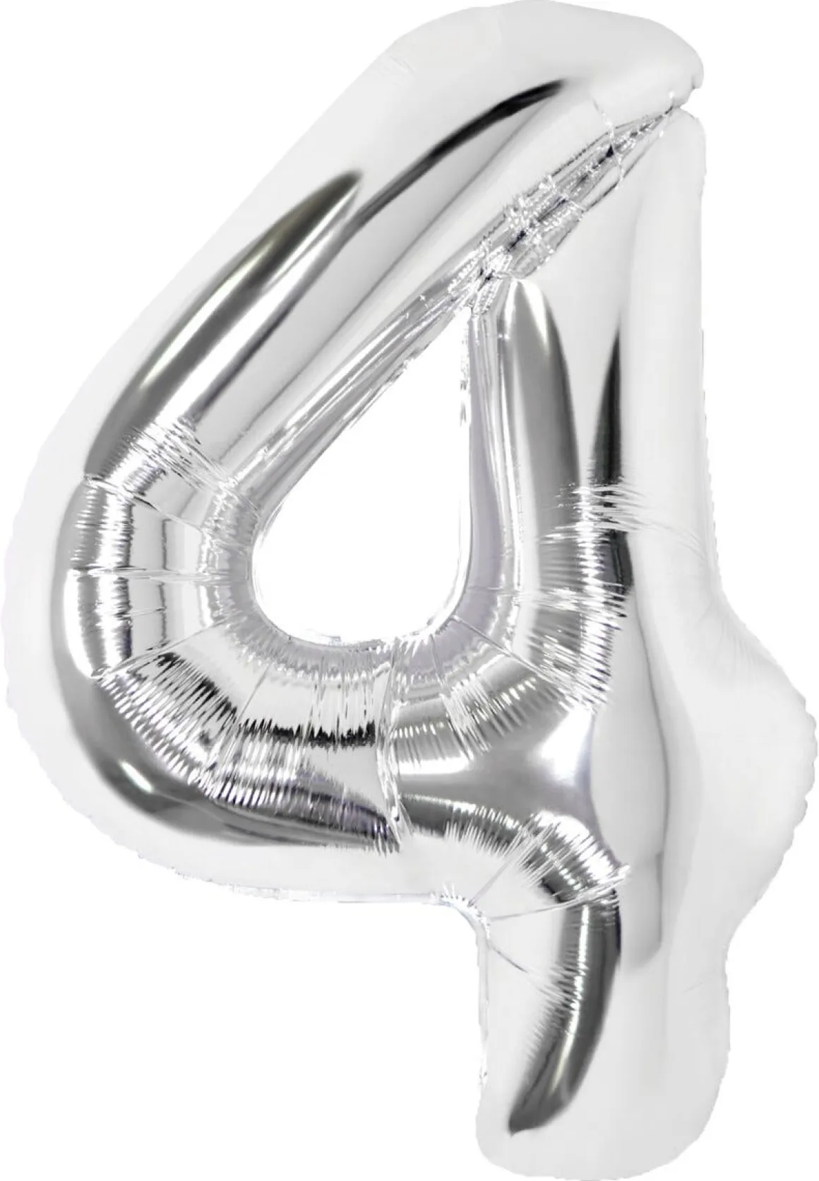 Stor sifferballong silver 82 cm, 0-9, 1-pack