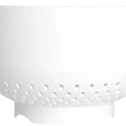 Stort durkslag plast, vit, 24,5 cm