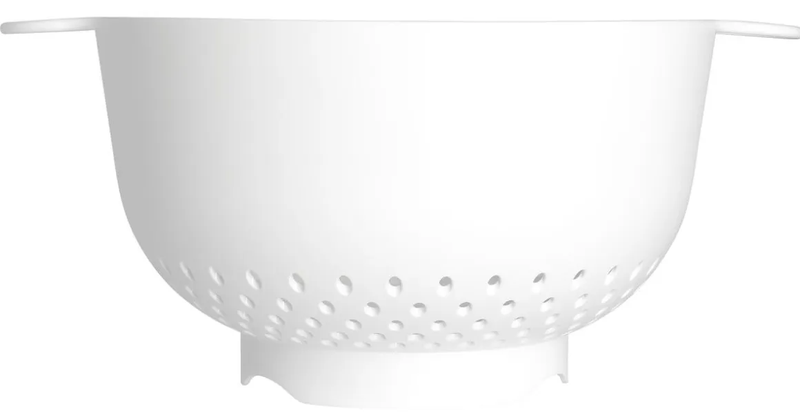 Stort durkslag plast, vit, 24,5 cm