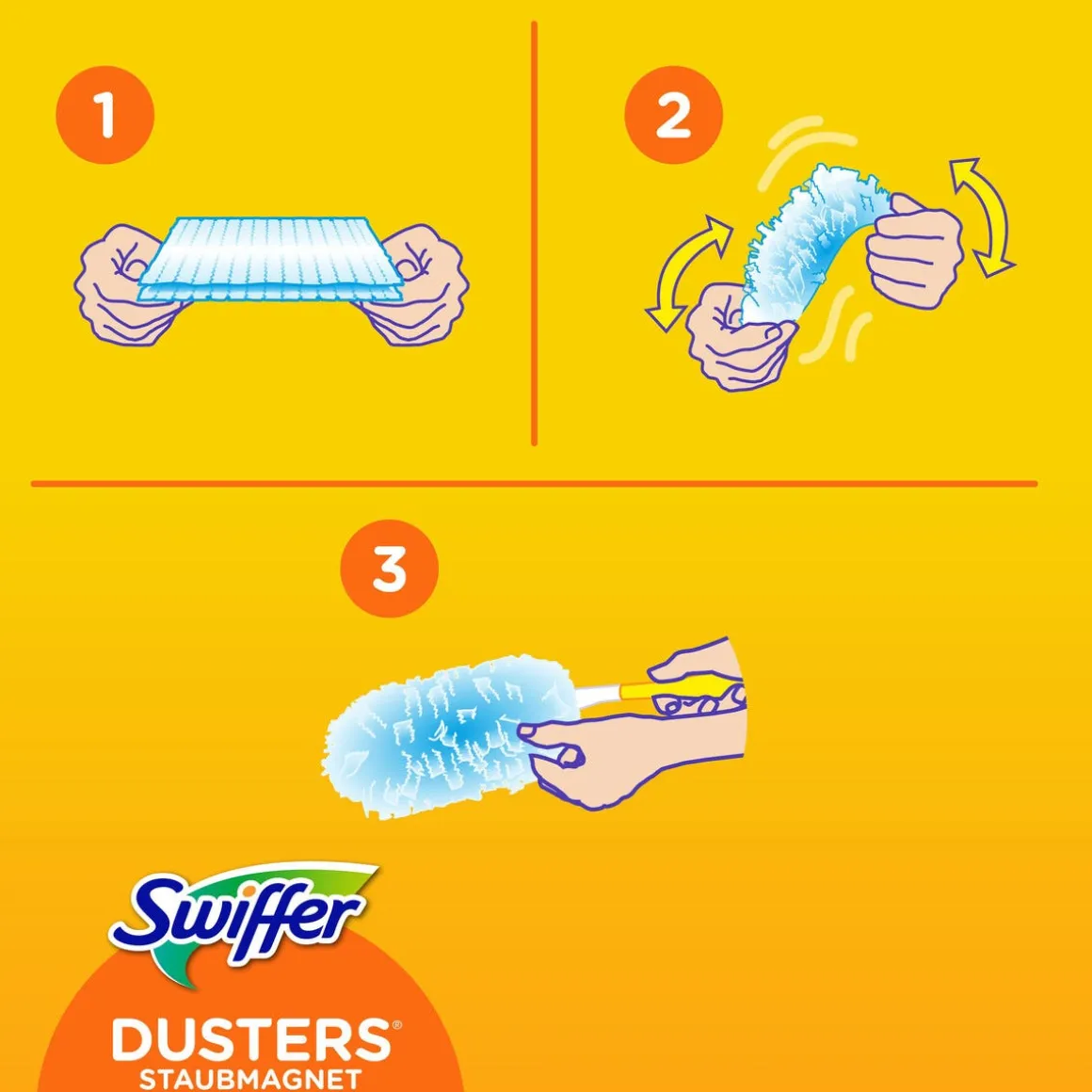 Swiffer Duster Pet rengöringsdukar refill, med doft, 18-pack