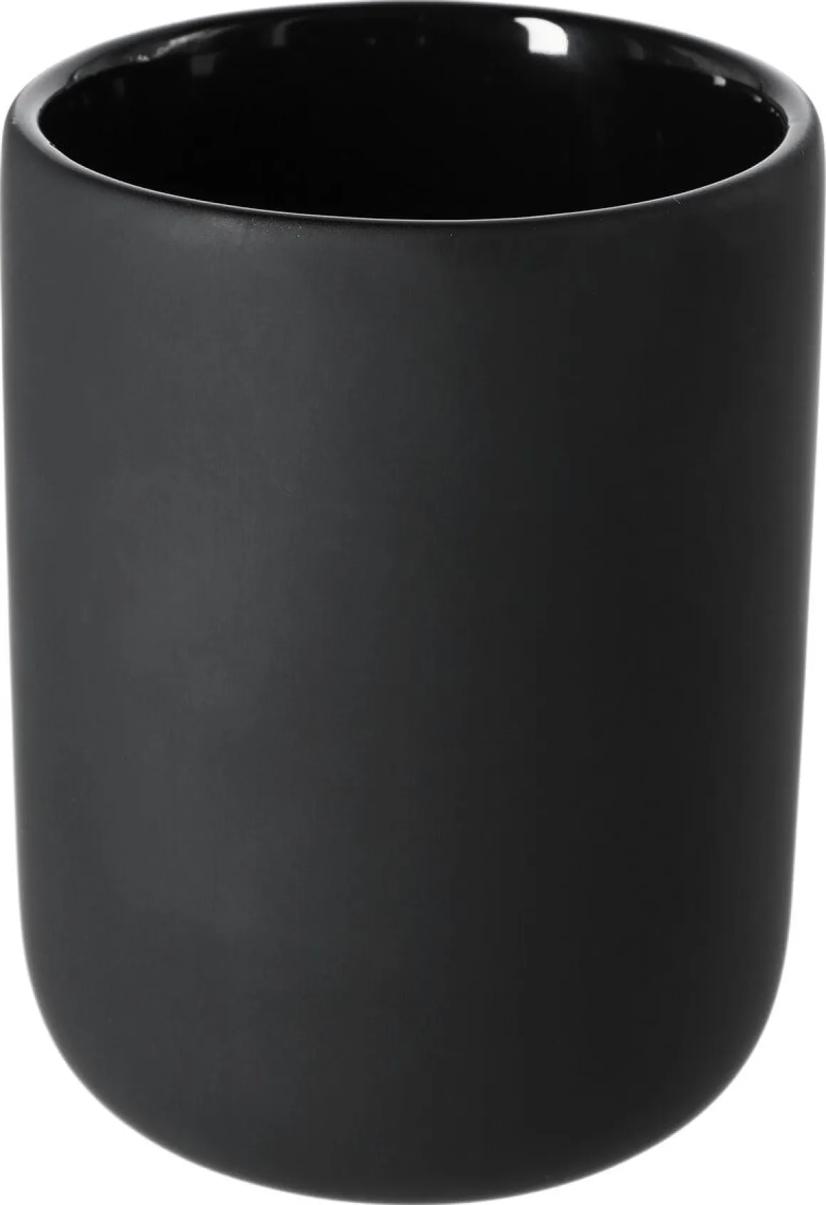 Tandborstmugg i stengods, svart