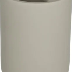 Tandborstmugg med fack, beige