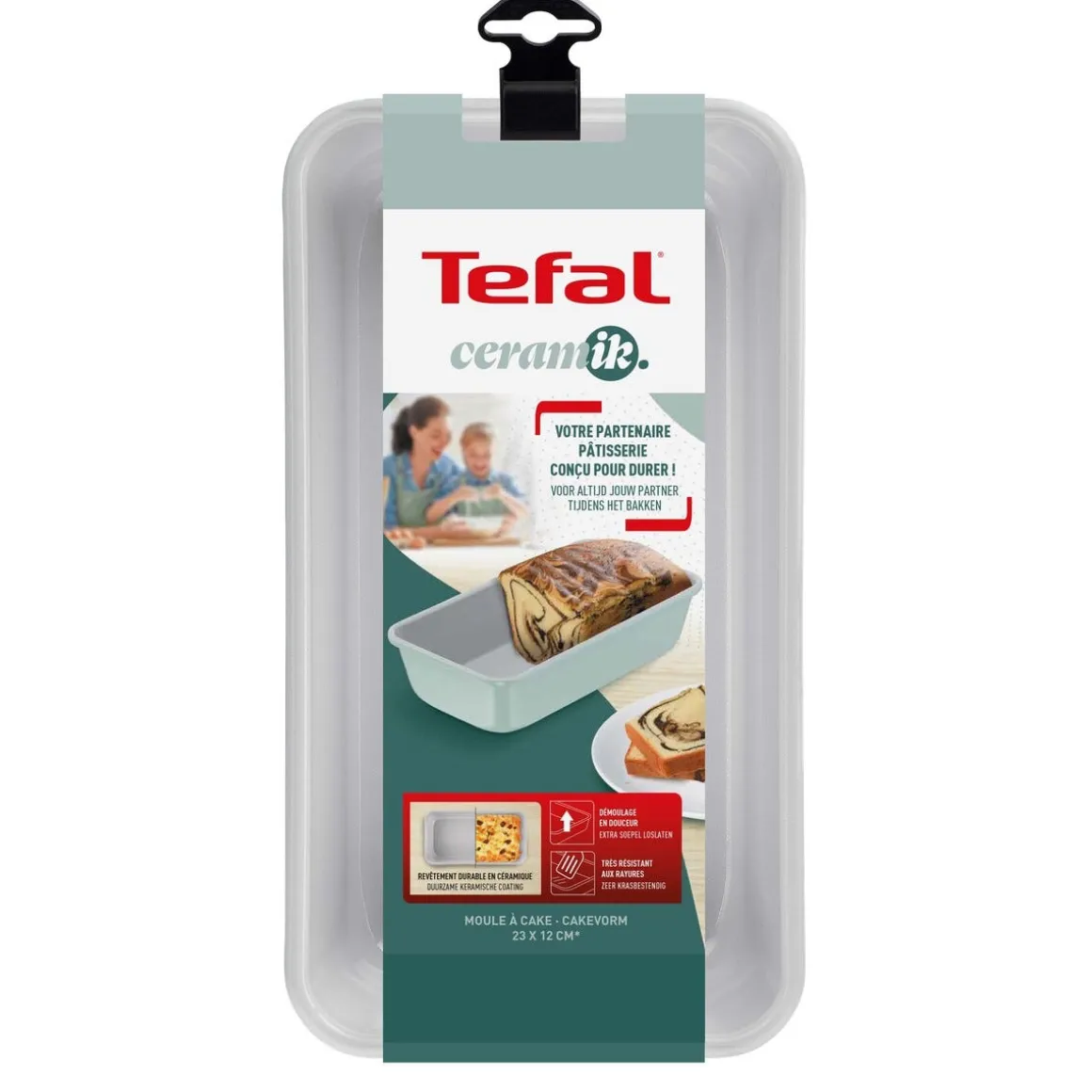 Tefal Ceramik avlång bakform, keramisk, 23 cm