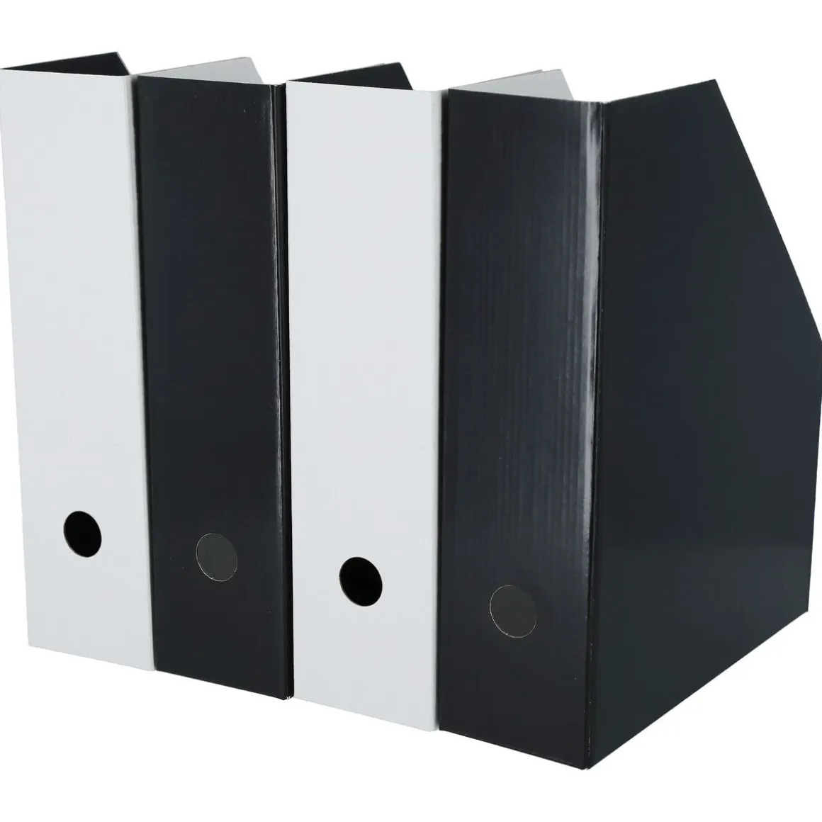 Tidskriftssamlare A4 kartong, stående, 80 mm, 4-pack