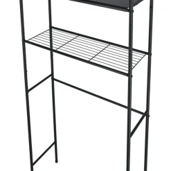 Toaletthylla svart, 65,5 x 24 x 163 cm