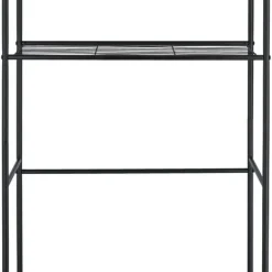 Toaletthylla svart, 65,5 x 24 x 163 cm