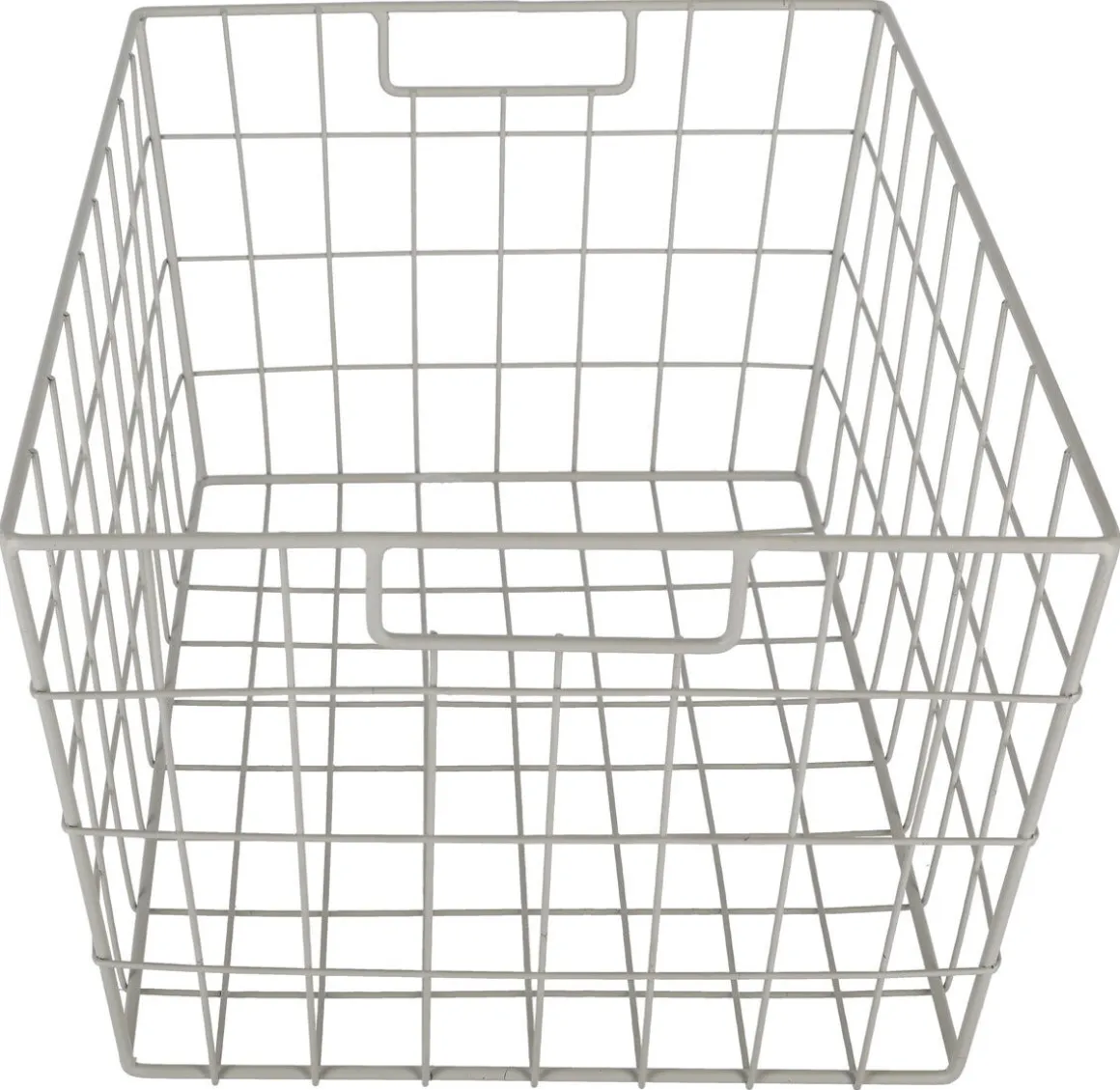 Trådkorg beige metall