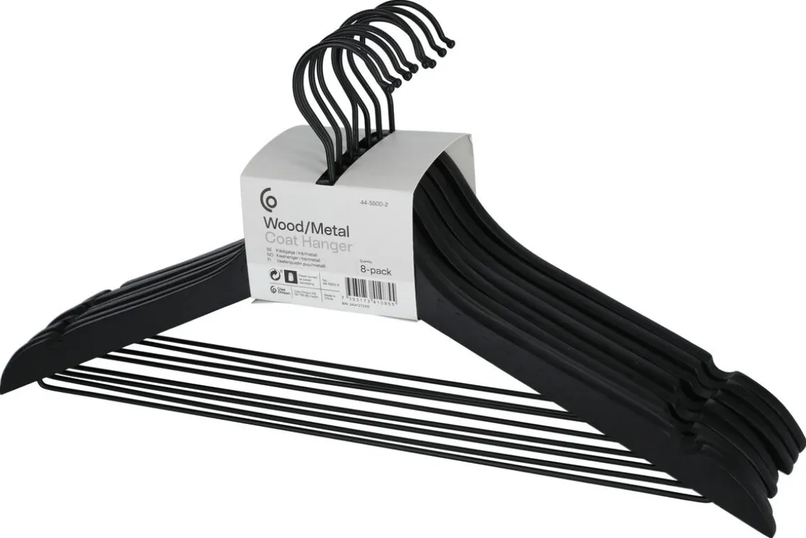 Trägalgar med metallpinne, 8-pack