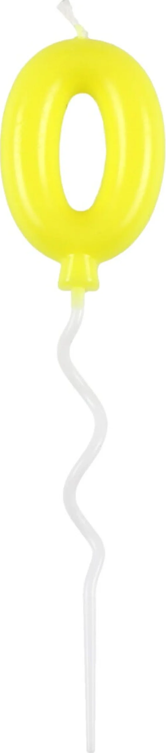 Tårtljus ballong och siffra, pastell, 1-pack