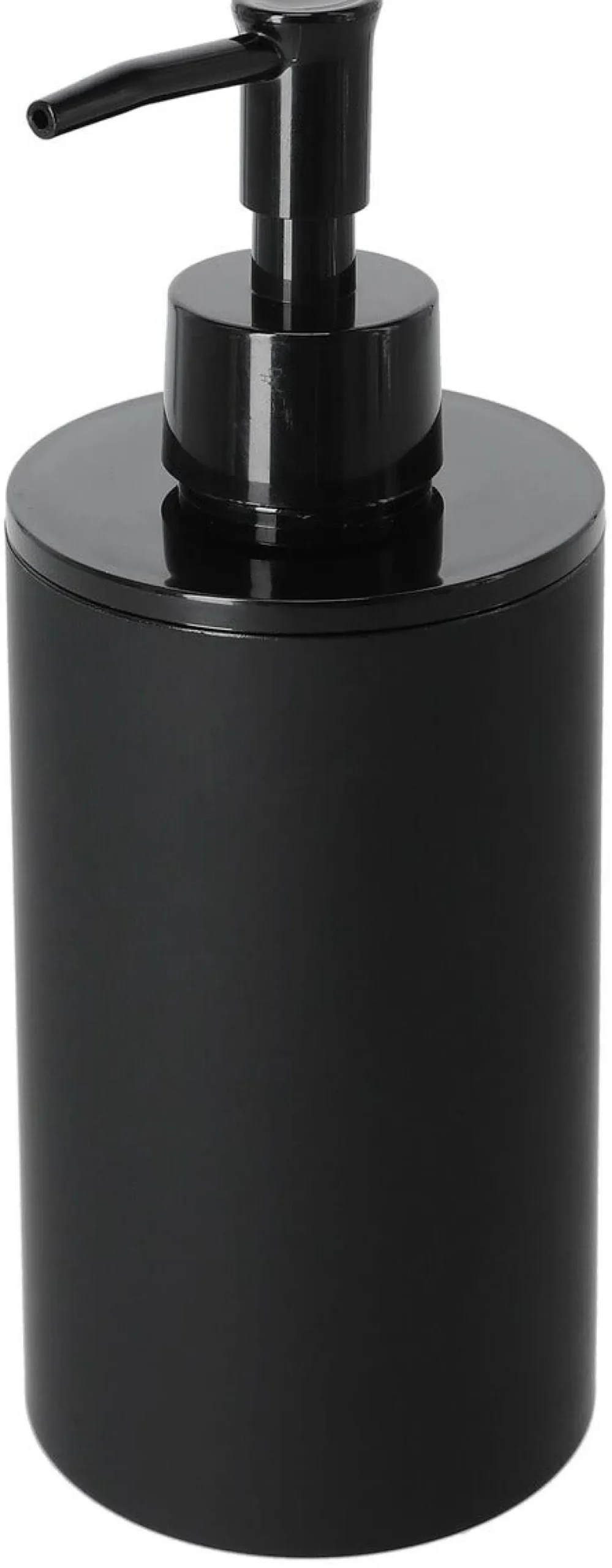 Tvålpump i plast, mattsvart, 350 ml