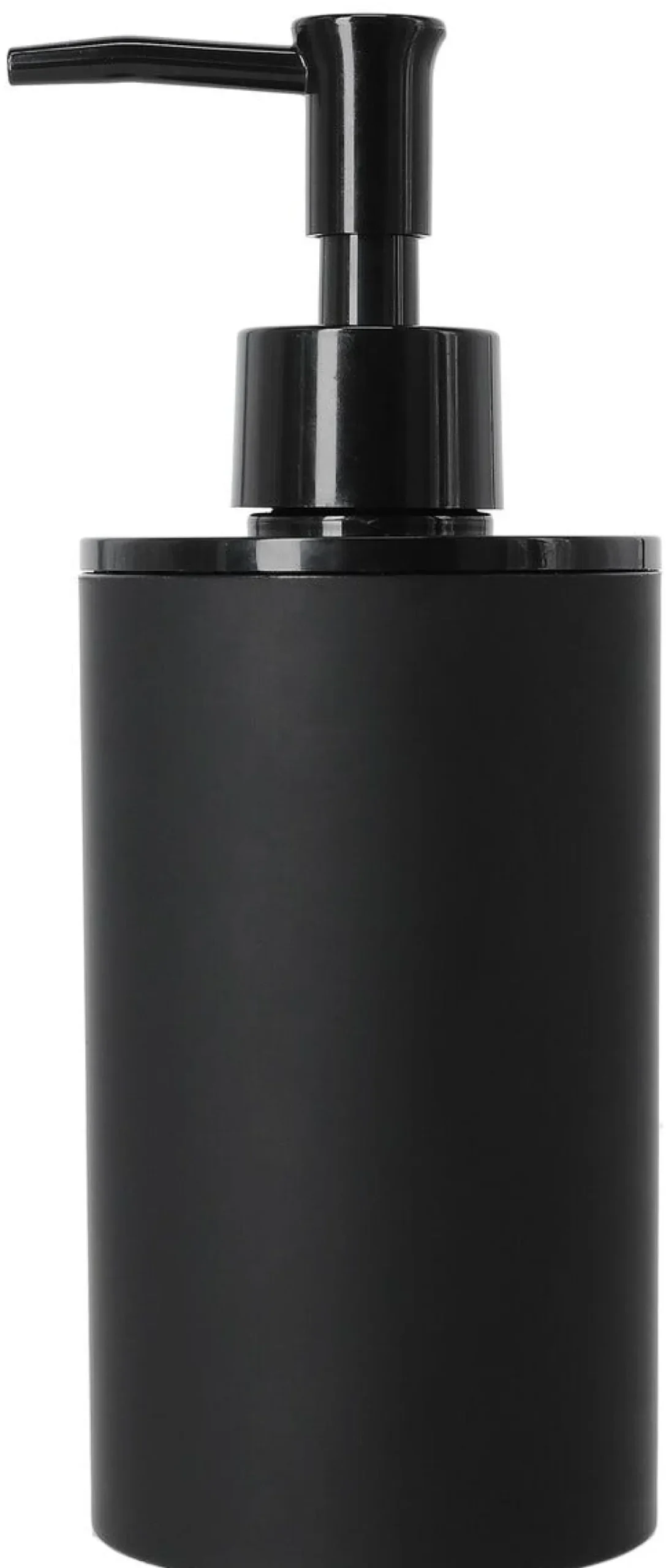 Tvålpump i plast, mattsvart, 350 ml
