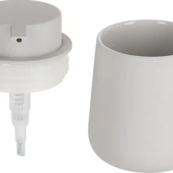Tvålpump i stengods, beige