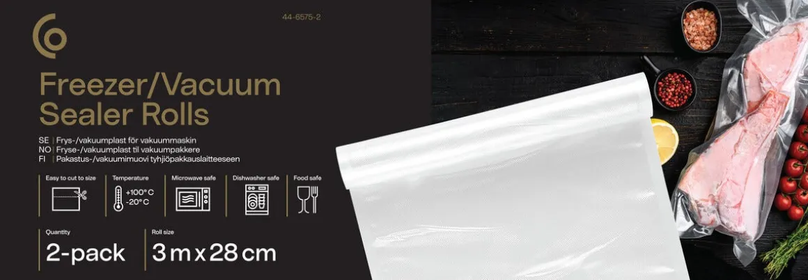 Vakuumplast på rulle 3 meter 2-pack
