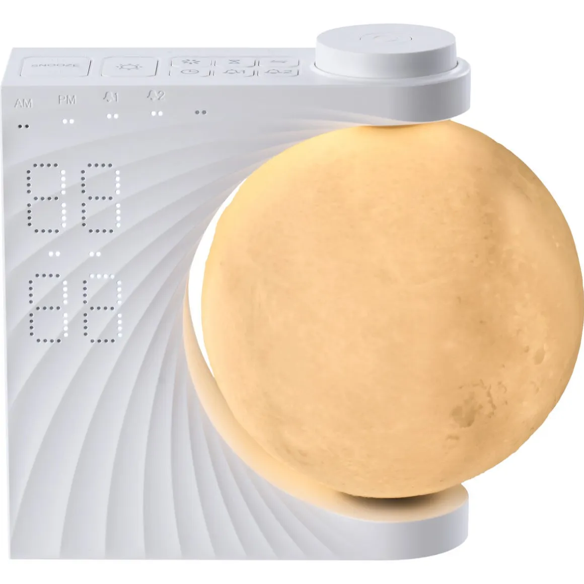 Väckarklocka Moon digital med Wake-up Light