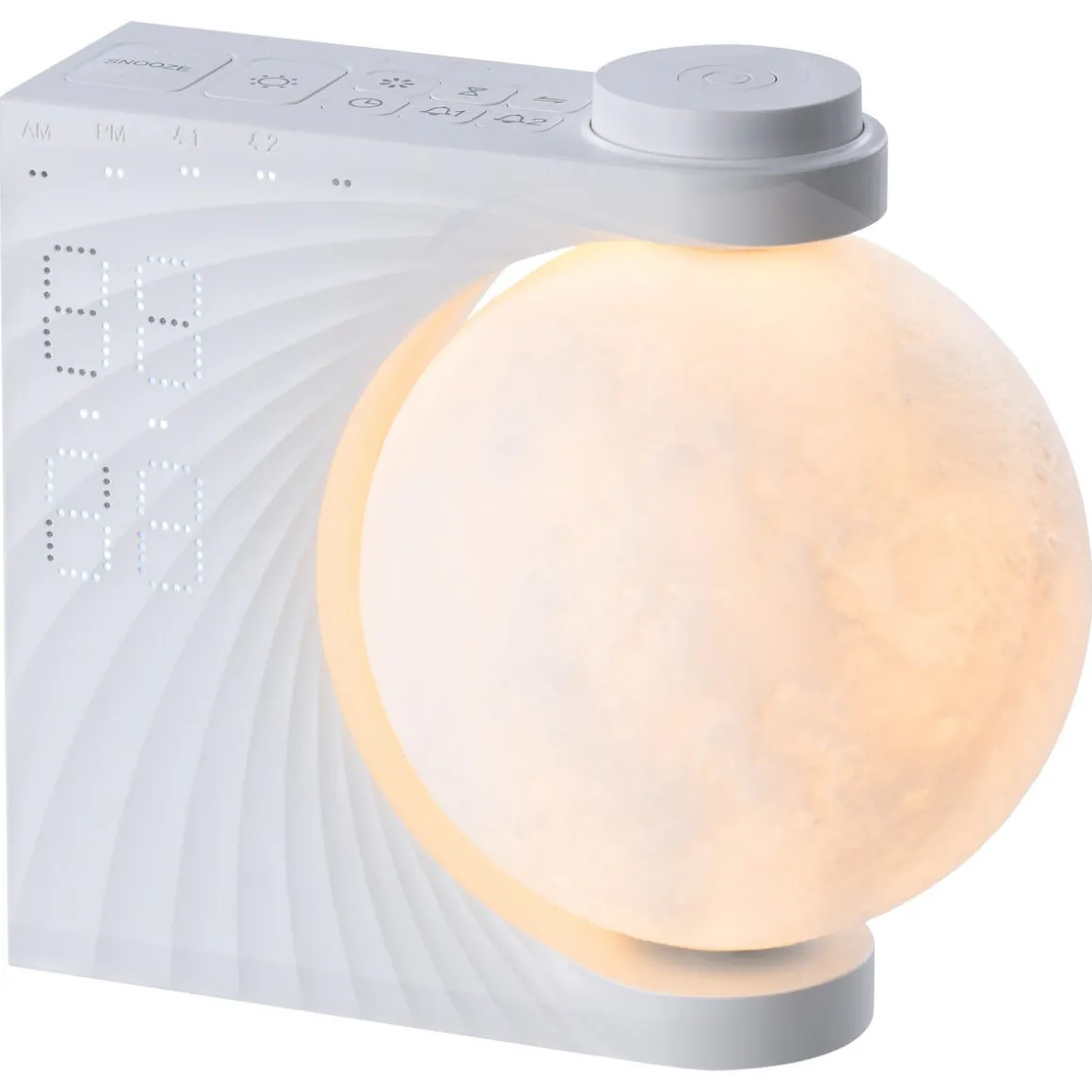 Väckarklocka Moon digital med Wake-up Light