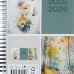 Veckokalender 2025 / 2026 A5, spiralbunden