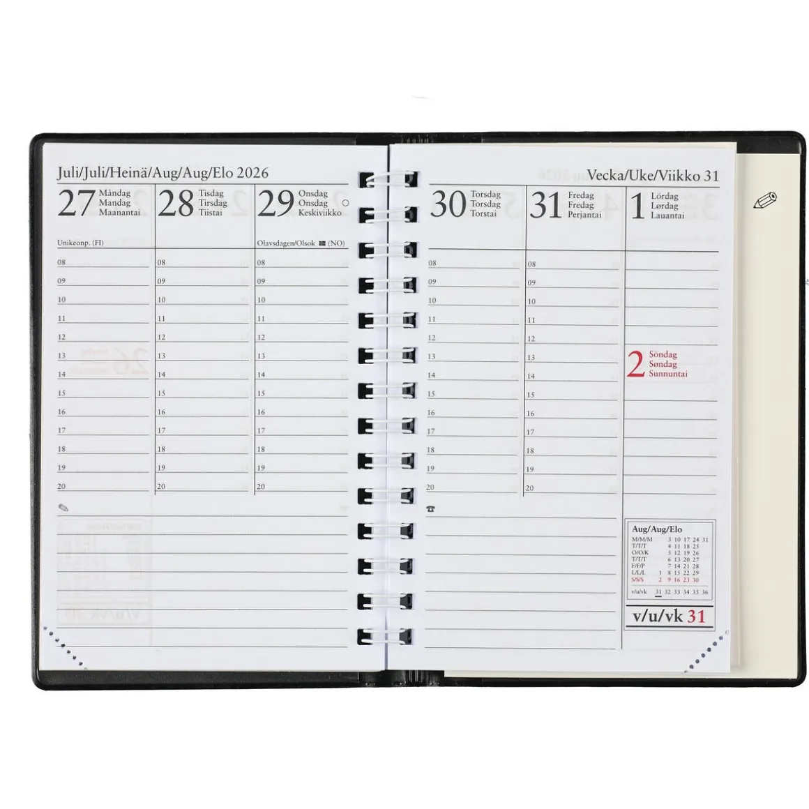 Veckokalender 2026 A6