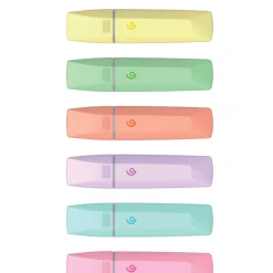 Överstrykningspenna pastell, 6-pack