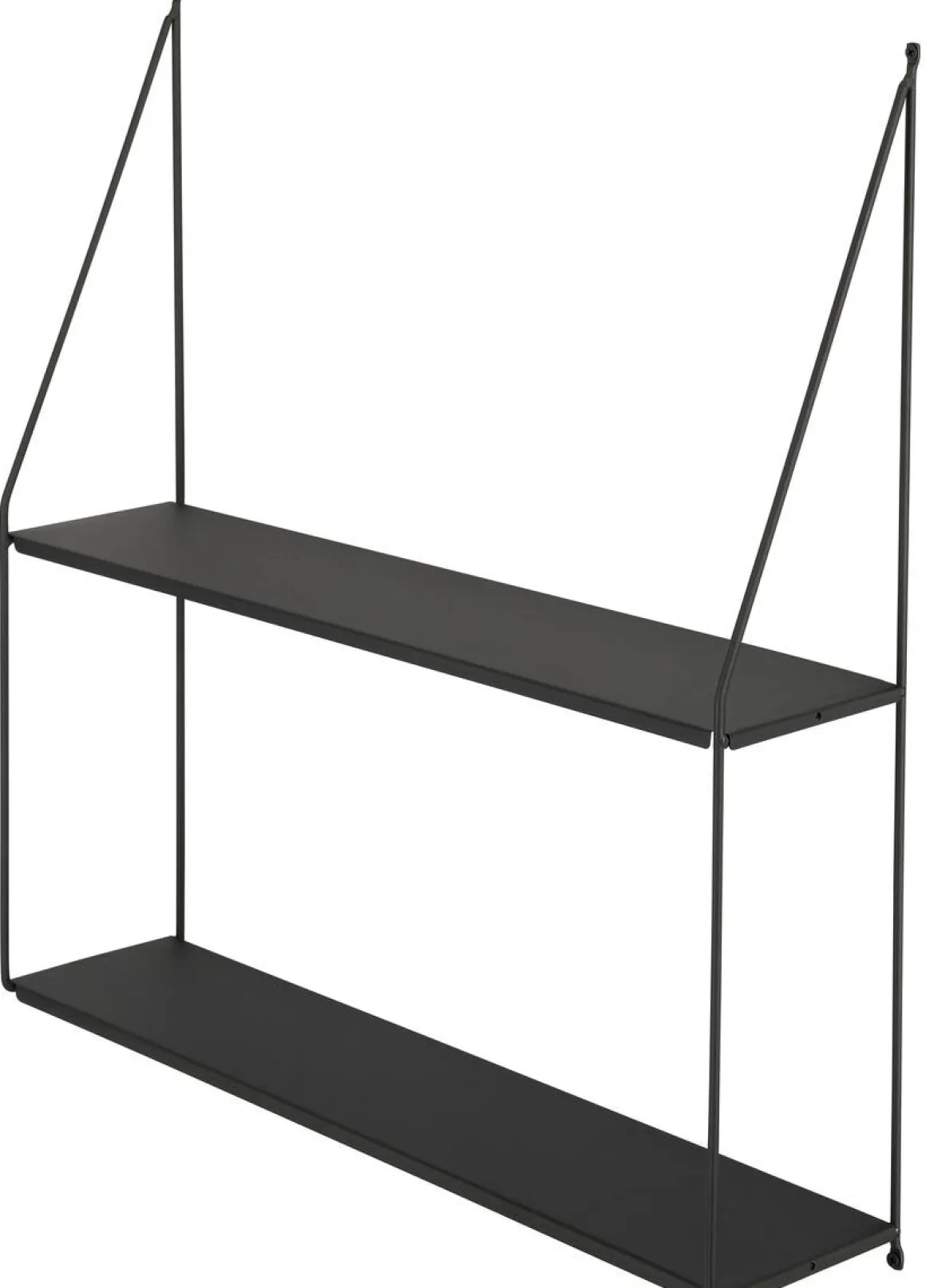 Vägghylla metall svart