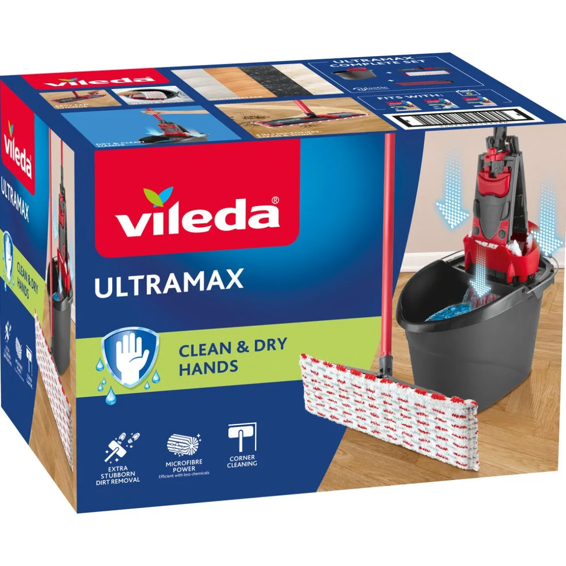Vileda UltraMax komplett set, mopp med hink