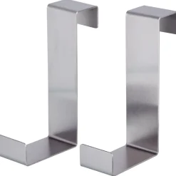 Vändbar dörr- och skåpkrok, 2-pack