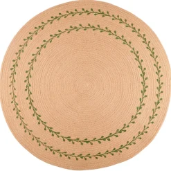 Vändbar julgransmatta, hampa, 90 cm