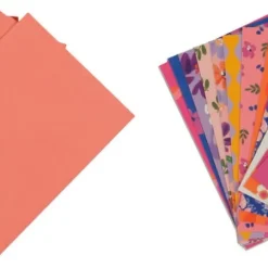 Vykortset med blommiga motiv och kuvert, 12-pack