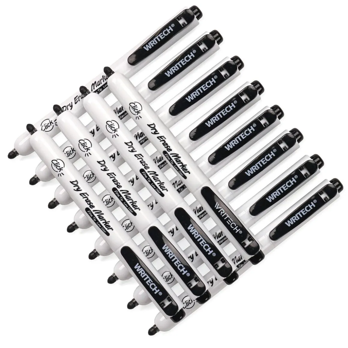 Writech whiteboardpenna 2 mm infällbar spets